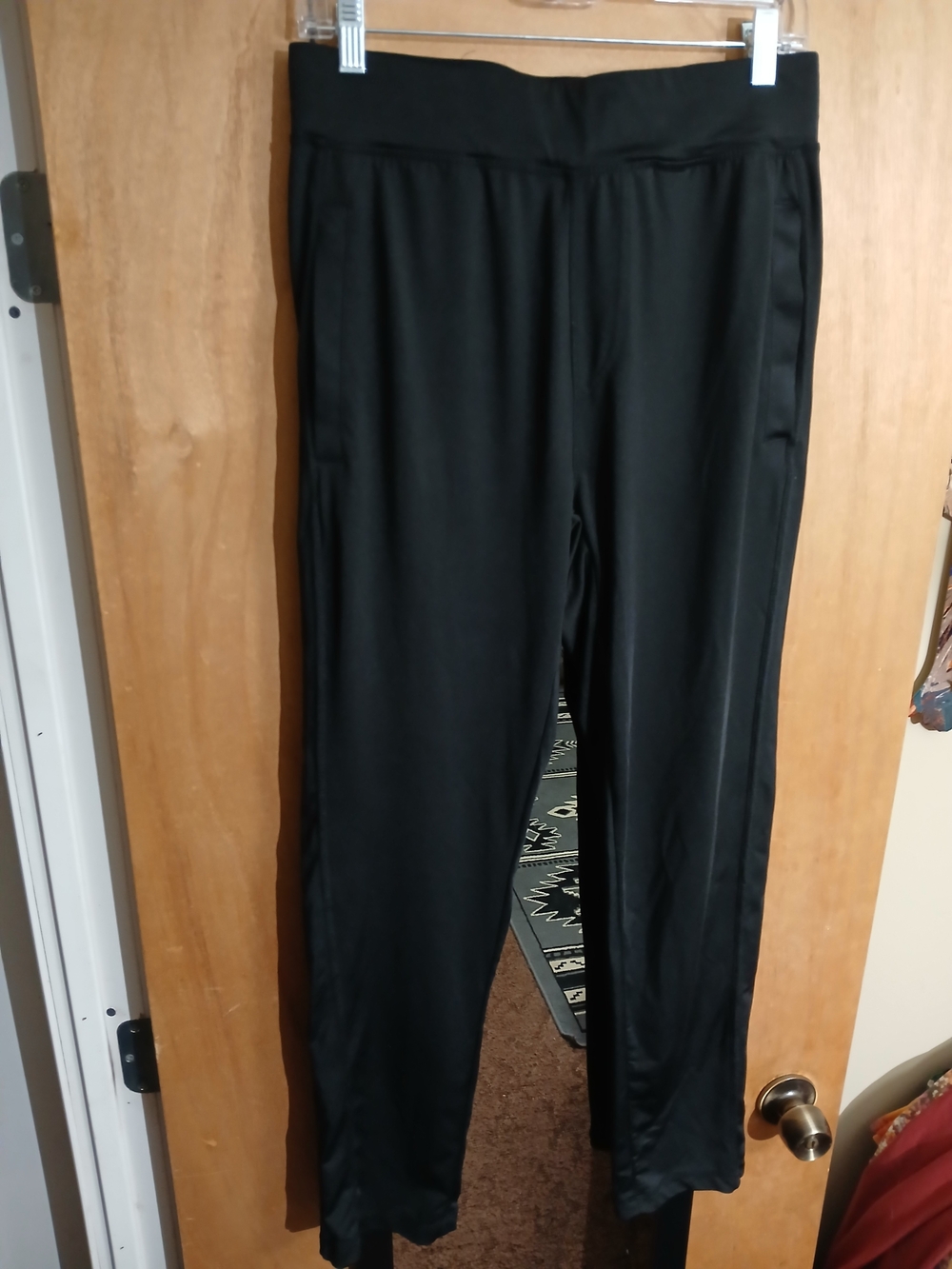 PONY Men's Black Stretch Performance Pants Small
